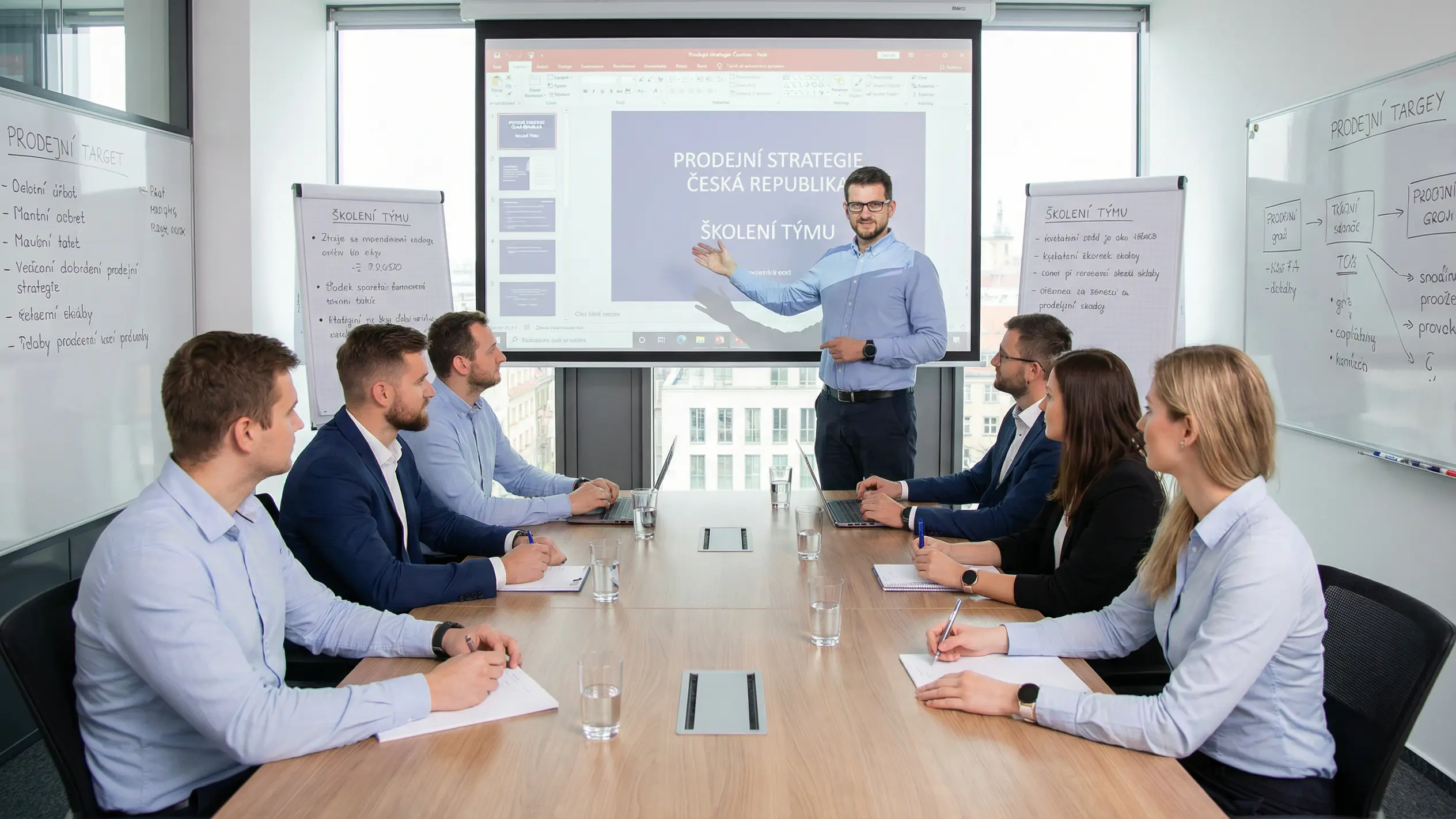 Miroslav Almášy na poradě se svými kolegy